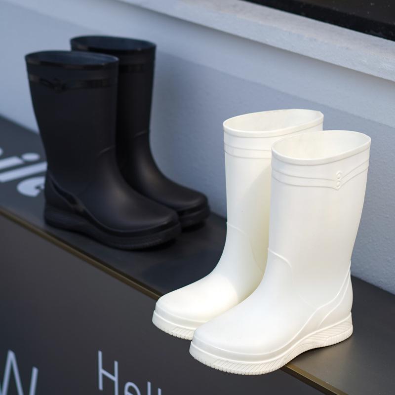 Lady Rain Boots Fashion Non-slip Soft Comfort Waterproof Rain Boots Women Outdoor Hiking School Rainy Days On Foot Camping