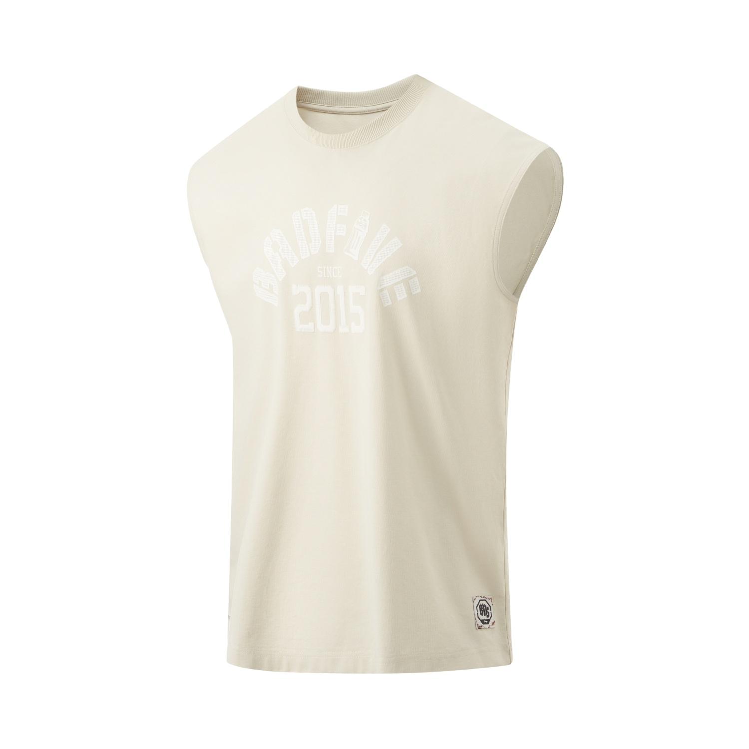 Li-Ning BadFive Graphic Basketball Tank Oatmeal Grey Men s AVSU501-3 XL