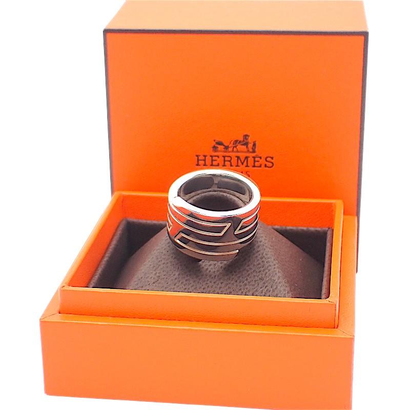 HERMES  #10(JP Size) 50  ring Silver Silver925 Women