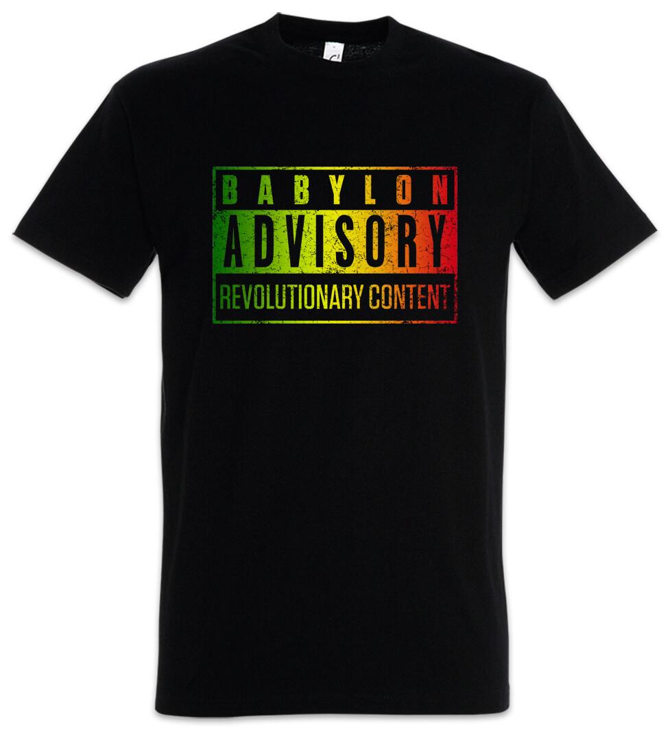 Babylon Advisory T-Shirt Rasta Babylon Irie Ska Reggae Jamaica Africa Rastafari S
