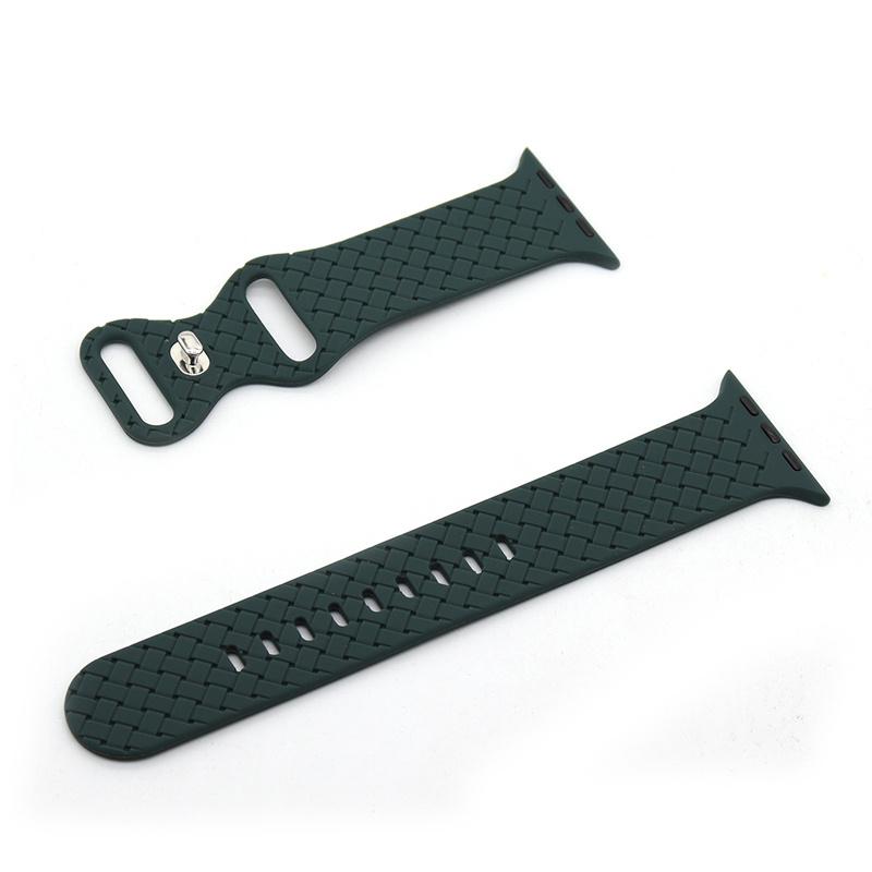 Silicone Braided Strap For Apple Watch Band 49mm 44mm 45mm 42mm iWatch 40mm 38mm 41mm Correa Watchband Bracelet Apple Watch Serie 7 3 5 6 Se 2