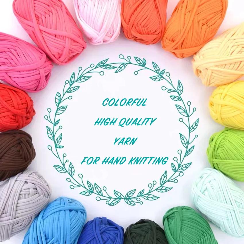 T Shirt Bulky Yarn for Hand Knitting Carpet Knitting Trap Crochet DIY Bag Purse Blanket Soft Thick Cloth Trapillo Yarn