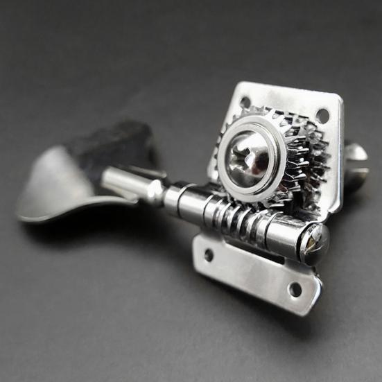 4Pcs Open Gear Bass Tuner Electric Bass Machine Head Left Right Hand Guitar Bass Tuning Key Peg Replacement Parts
