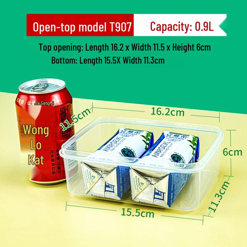 Rectangular Lidless Fresh-Keeping Display Box for Small Items