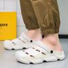 2 in 1 Fashion Men's Sandals Lightweight EVA Garden Shoes Indoor Outdoor Clogs Slippers Breathable Wading Shoes