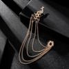 Alloy Peacock  Tassel Ceremony Banquet Corsage  Jewelry Clothing Accessory Vintage Brooch Men Women Brooch