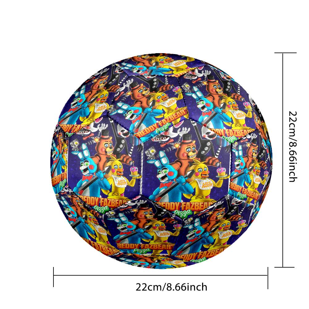 Size 5 Football Five Nights at Freddy’s Pattern, Wear‑Resistant Soccer Ball for Match Training Daily Sports Play