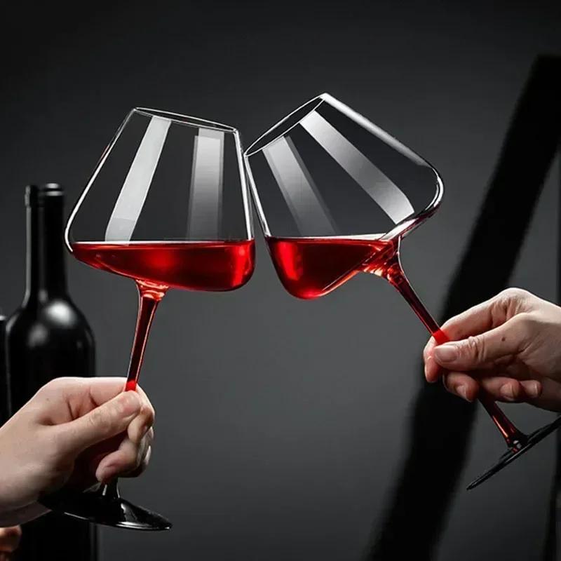 New Wine Glass Light Luxury High Value Crystal Glass Red Wine Glass Household High Value Goblet High Grade Wine Glasses