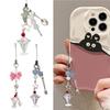 Ice Cream Theme Phone Lanyard Multifunctional Phone Strap Bag Pendant Resin Texture for Fashion Youthful Individuals