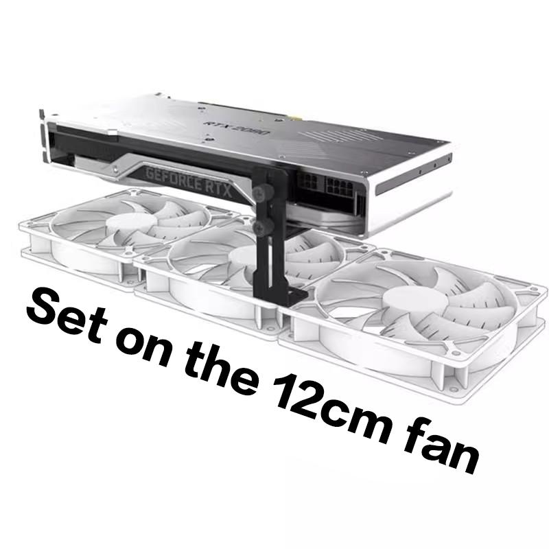 Computer Graphics Card Holder Chassis Fan Support Fixed Metal Bracket 6-96Mm Adjustable Gpu Holder