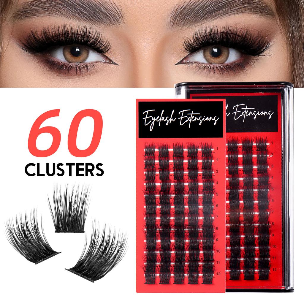 Segmented Single-Cluster False Eyelashes, Large-Capacity Daily Makeup, Multiple Hair Grafting Eyelashes