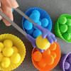 78Pcs Preschool Learning Activities Math Toys Children'S Rainbow Counting Pompoms Props Sorting Cup Montessori Sensory Toys