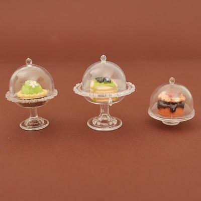 Dollhouse Miniature DIY Food Cover: Handmade Transparent Dustproof Ornament