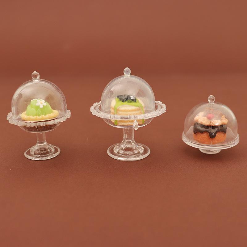 Dollhouse Miniature DIY Food Cover: Handmade Transparent Dustproof Ornament