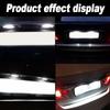 2PCS White LED License Number Plate Lamp For Mercedes Benz CLS-Class W219 W203 5D R171 2D W219 4D OEM# MA2038200556