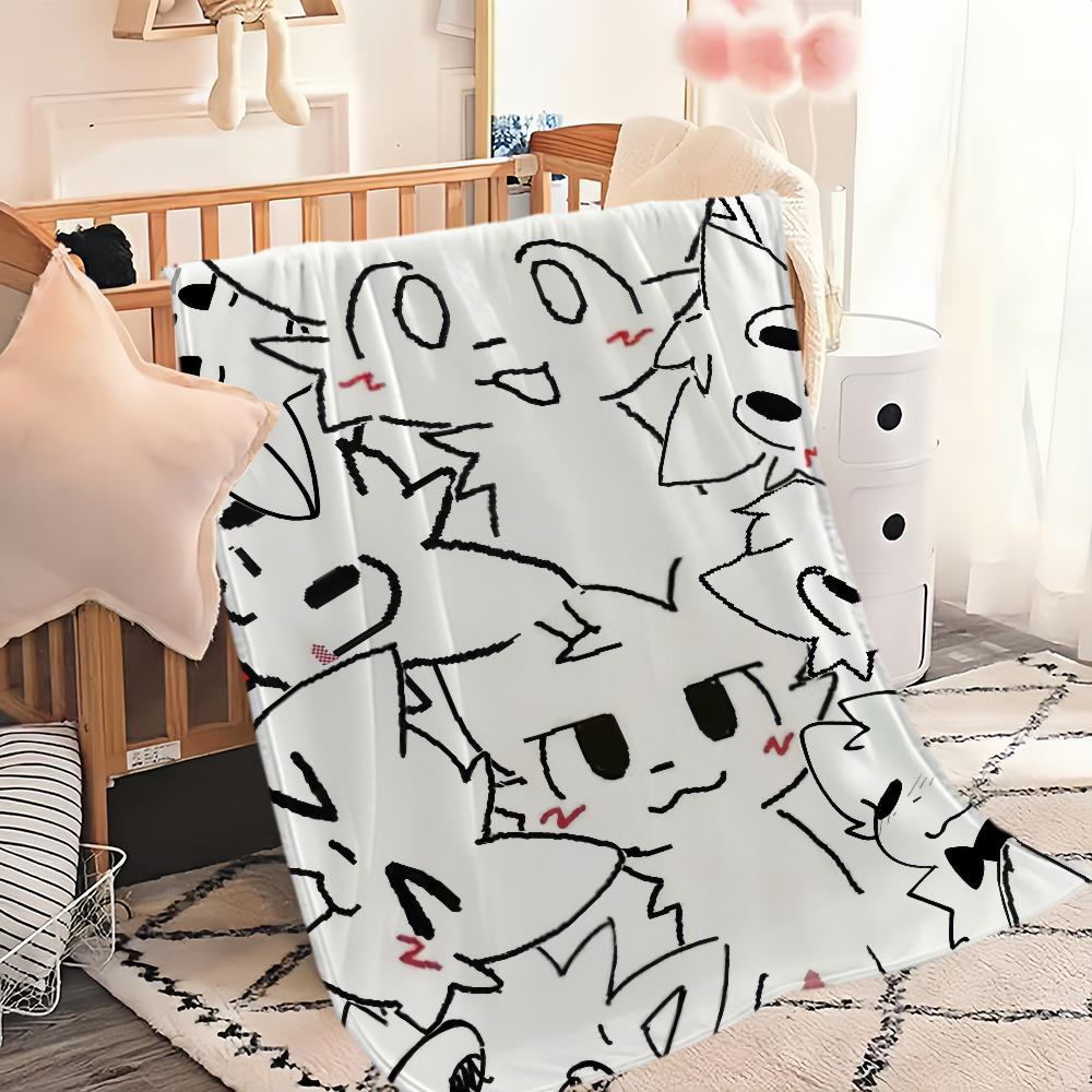 Cute Boykisser Silly Cat Blanket Soft Comfortable Nap Plush Suitable For Iiving Room Office Bedroom Birthday Home Kid Gift