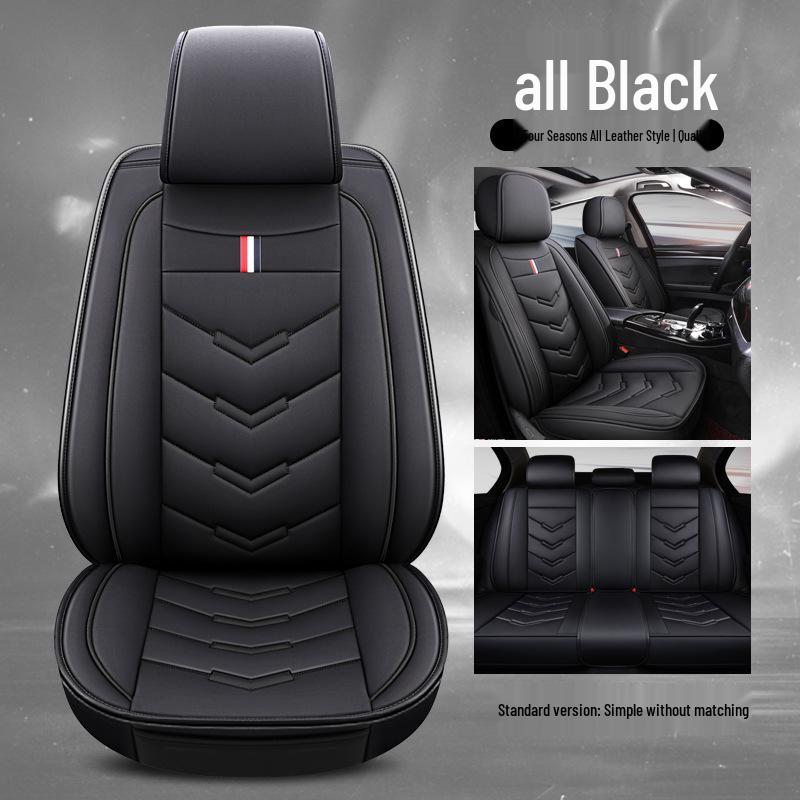 Universal Four Seasons Leather Car Seat Cover - Full Surround Cushion
