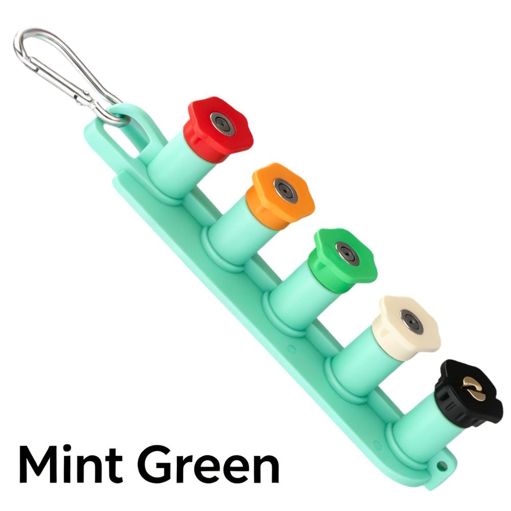 5-Pack 1/4" Quick Connect Pressure Washer Tips with Colored Storage Base, Universal Car Wash Nozzle Set for Home