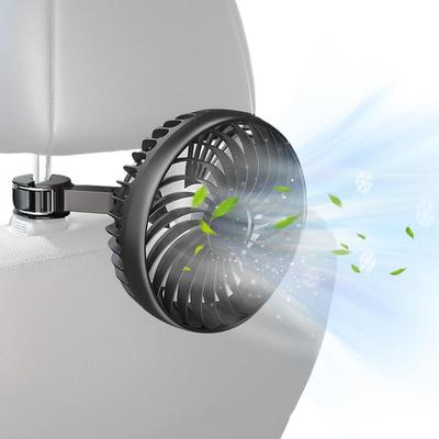 Car Fan For Rear Seat Passenger 3 Speeds Car Seat Headrest Fan For Kids Quiet Automotive Air Conditioning Cooler For Sedan