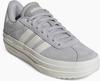 Кроссовки Adidas VL Court Bold Women серые два/офф-белые/коричнево-белые