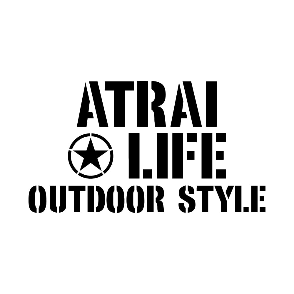 

[KAIMIRU STORE] Daihatsu Atley ATRAI Stencil Sticker Light Van Mini Car Emblem Cut Letter Sticker (k_867 Black ATRAI) чёрный