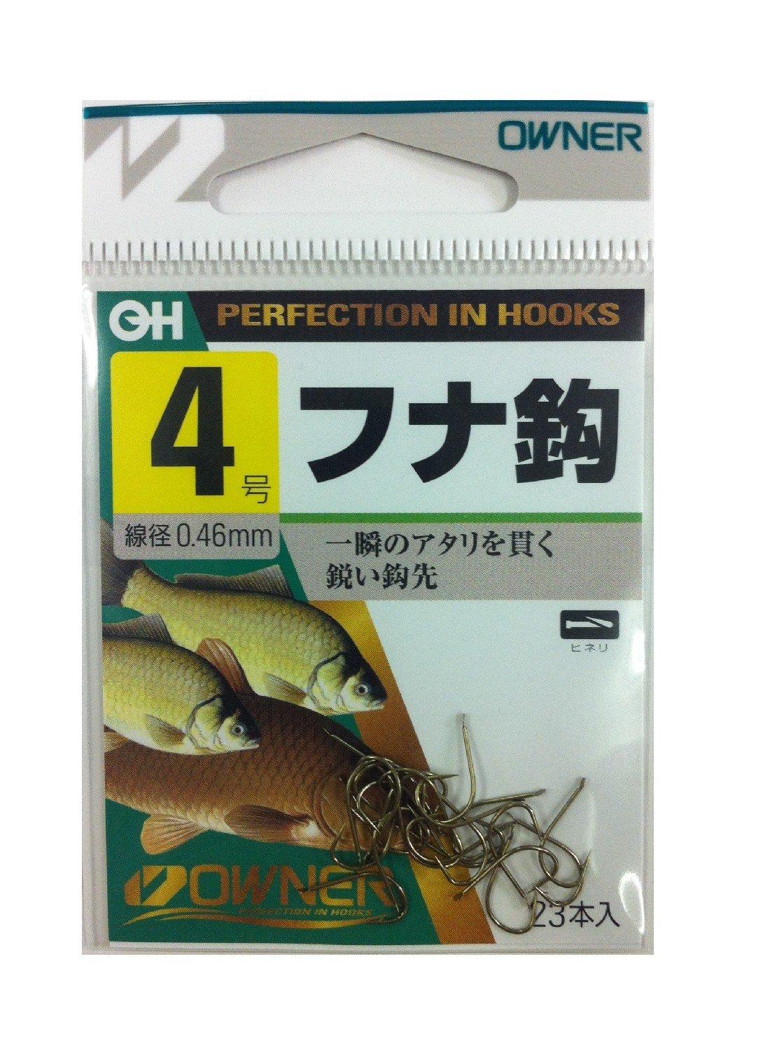 OWNER Rose Brown Carp Hook No. 4 No. 4