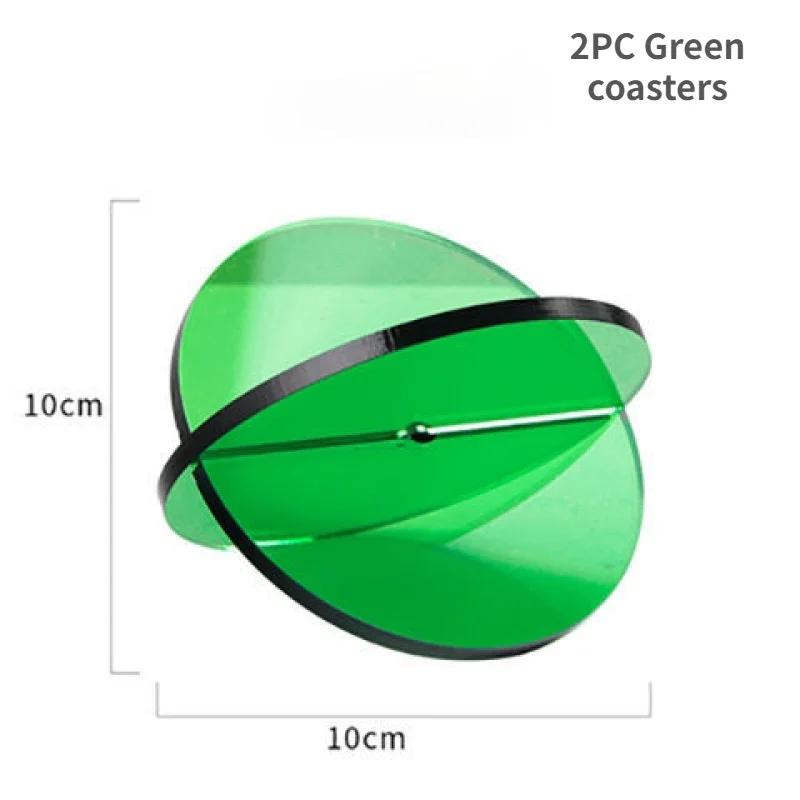 Nordic Home decoration Acrylic Coaster Insulation Pad Creative Coffee Cup Mat Multifunctional Tea Holder Plastic Non-slip