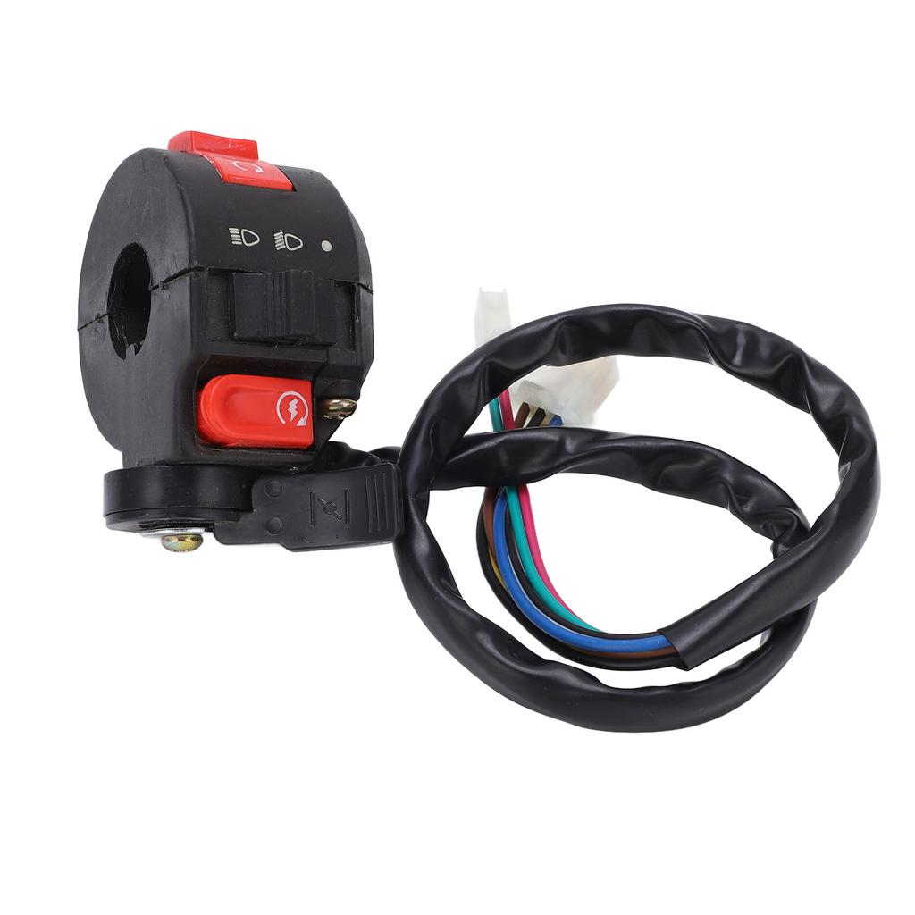 7wires 22mm Left Side Handlebar Kill Start Light Switch Choke Lever for PIT PRO Trail Dirt Quad Bike ATV