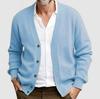 Cardigan da uomo a manica lunga monopetto, vestibilità larga, casual, europeo e americano, Autunno/Inverno 2025