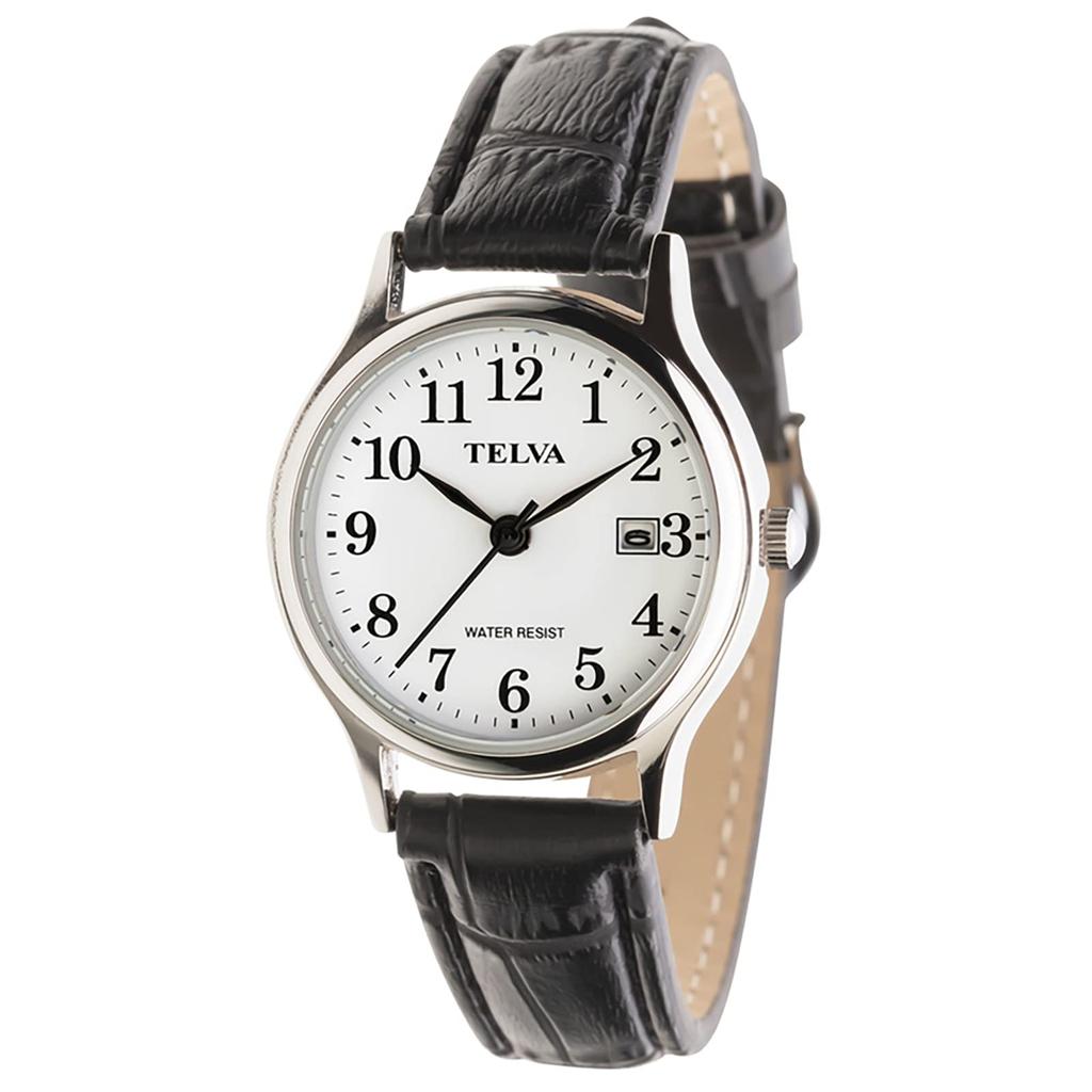[Clefer] Analog Women's Watch Waterproof Leather Strap Black TE-AL242-WTS