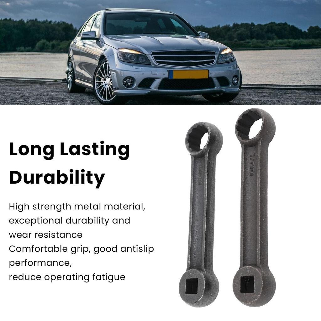 16mm 17mm Engine Motor Mount Socket Wrench Engine Mounting Socket Wrench Set Comfort Grip High Strength Metal Replacement for Benz C Class W203