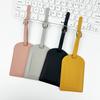 Customizable PU Leather Luggage Tag with Anti-Lost Feature and Airplane Design