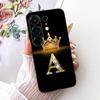 For Tecno Camon 50 4G CN5 Crown Letter Phone Case For Tecno Camon50 4G Black Silicone Soft Cases Bumpers
