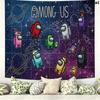 Among Us Wall Tapestry Aesthetic Wall Hanging Printed Fabric Blanket Decorative Tapestries for Bedroom Living Room Home Decor