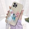 Happy Easter Kawaii Rabbit Ears Phone Case For iPhone 14 11 12 13 Mini Pro Max 8 7 6 6S Plus X SE 2020 XR XS Funda Case