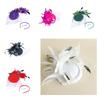 Medieval Style Hair Clip for Ladies Taking Photo Felt Hat Decors Hairband 1920s Style Hair Barrettes for Woman Girls