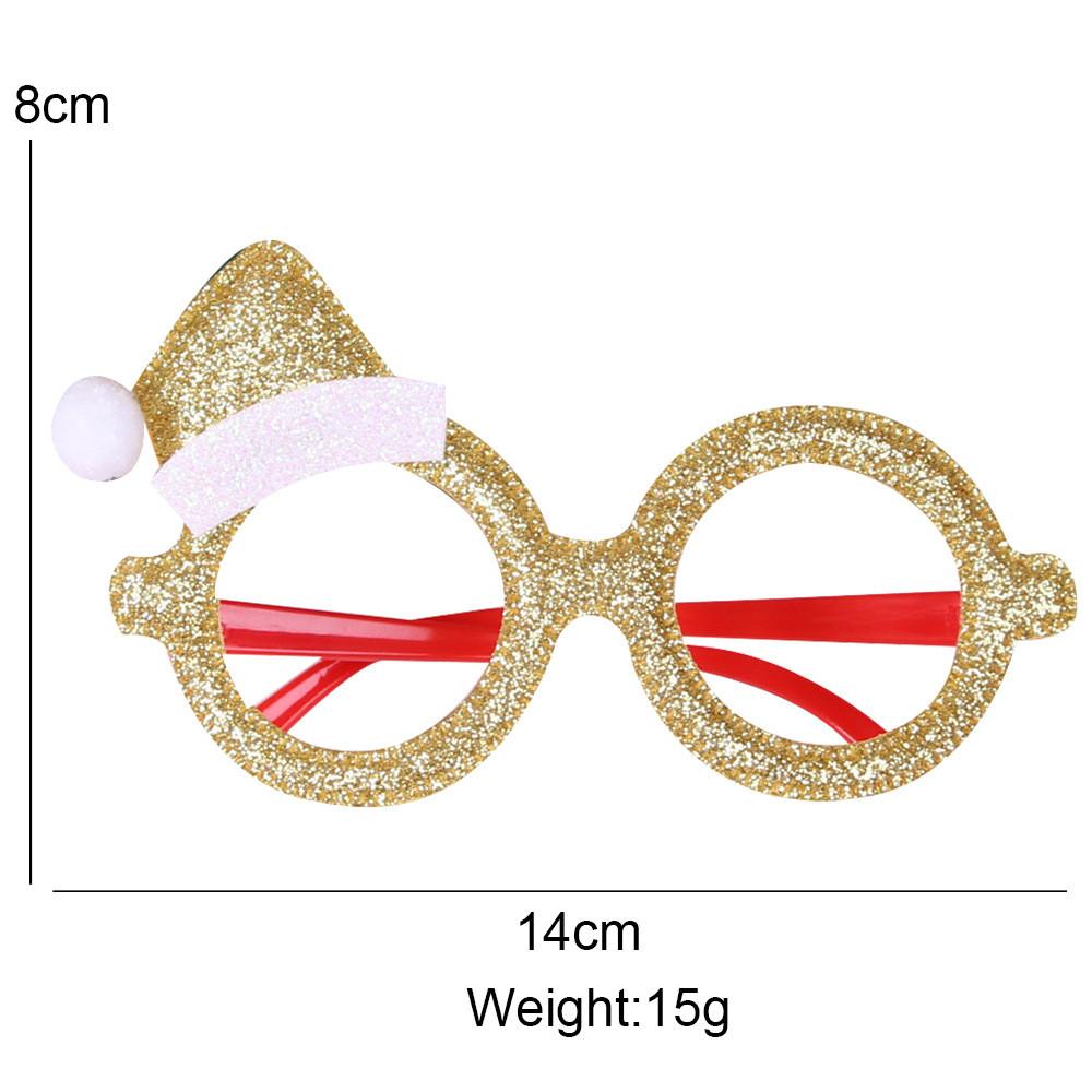 Christmas Santa Whimsical Glasses In Cartoon Style Perfect For Holiday Celebrations