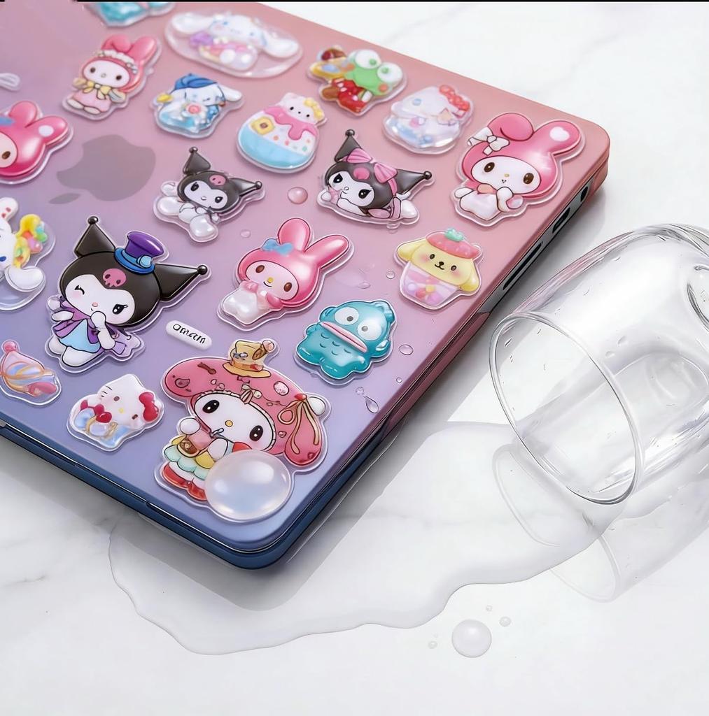 Pukupuku Stickers 3D Stickers Plump Girl 3D Stickers (C)