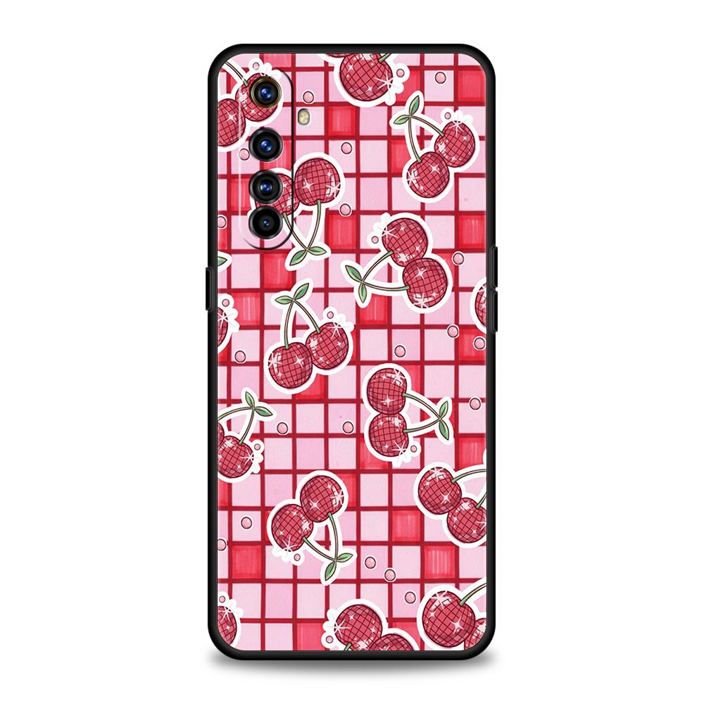 

Мягкий ТПУ Чехол для телефона Realme 11 10 9 Pro Plus GT2 GT3 GT5 C21 C25 C35 C53 C55 C67 Pro 5G Свежие Летние Фрукты Лимон Вишня Capas Realme C53 4G
