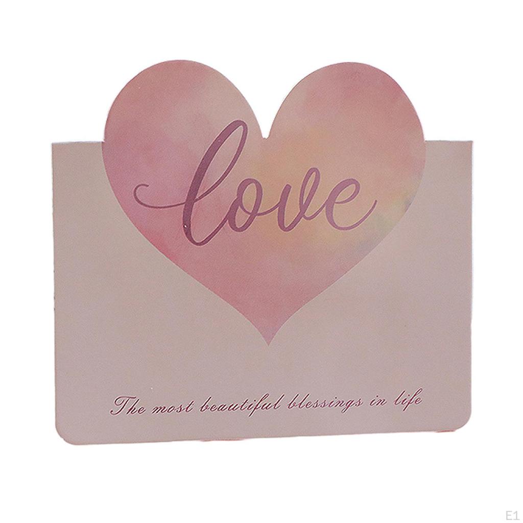 50 Pieces Valentines Day Cards, Love Greeting Small Romantic Foldable after Sales Card,