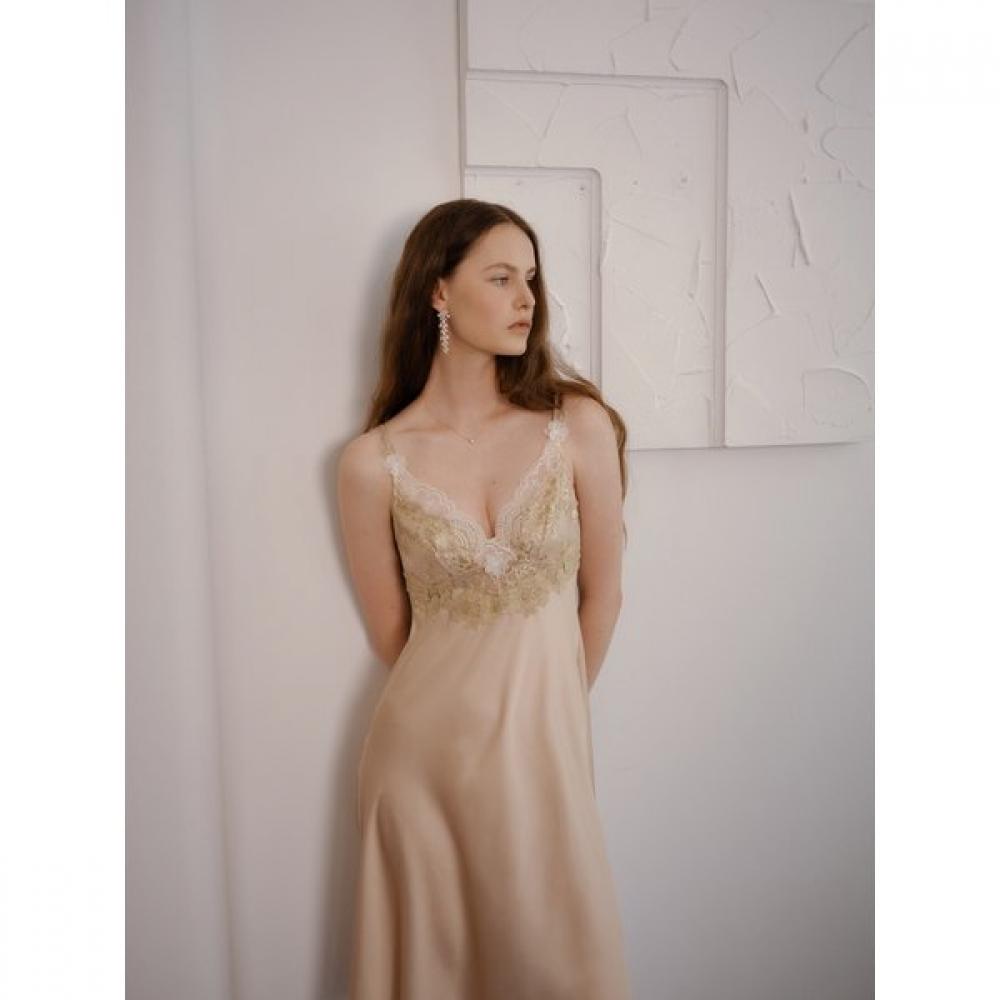 Venus Gold Lace Full Slip 26ss Orhwa Premium Lingerie[ofsp001]