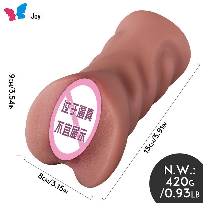 Freudige Mini-Katzen-Tasse Realistische Vagina Männlicher Masturbator Sexspielzeug.