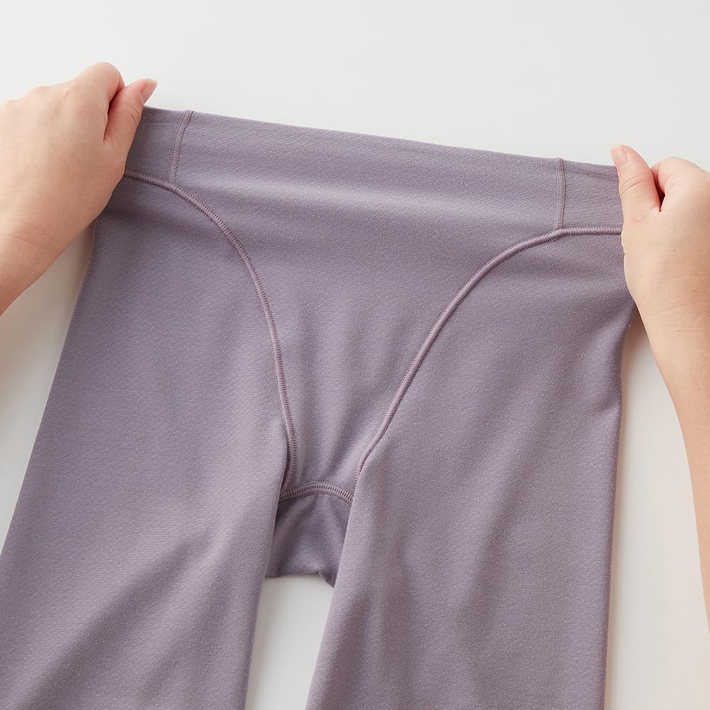 Gunze KIREILABO Long Girdle with Organic Cotton Twilight Size M Women's Inside, KB4063N, Silver,