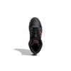 adidas Neo Hoops 2.0 Mid K Casual Slip Resistant Abrasion Resistant Mid Top Kids' Skateboarding Shoes Black Red Kids' GZ7768