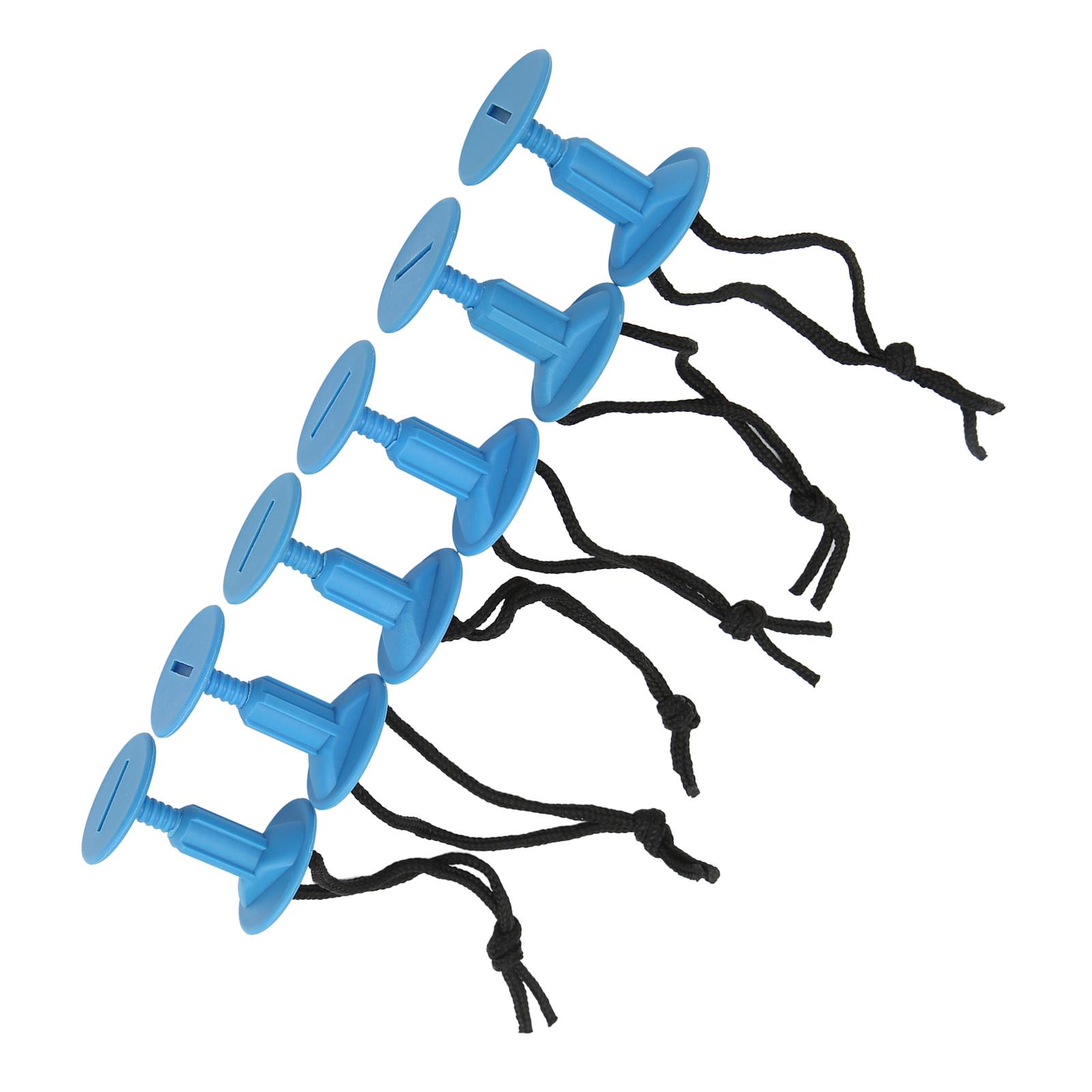 

6Pcs Surf Board Leash Leg Rope Plug Nylon Plastic Surf Leash Plug Surfboard AccessoryBlue синий