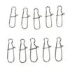MUQZI Sports Accessory 100Pcs Stainless Steel Snap Hooks Fishing Barrel Swivel Safety Lure Connector