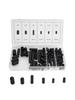 80Pcs Carburetor Vacuum Line Hose Rubber Boot Cap Assortment Kit