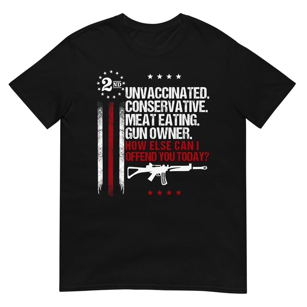 Футболка: Непривитый Консерватор Мясоед Владелец Оружия 4XL
