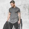 Einfache Sommer-Netz-Schnelltrocknende Kurzarmhemden Fitnessstudio Fitness Muskel Slim Fit Kleidung Herren Bodybuilding Sport Atmungsaktive T-Shirts