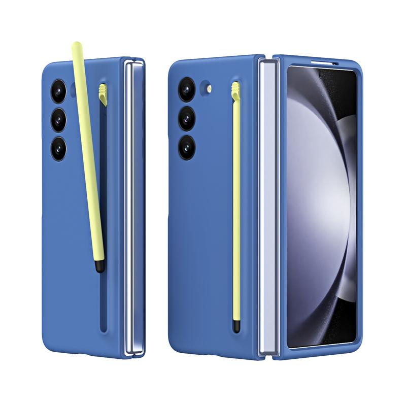 Voor Samsung Galaxy Z Fold 8 Ultra / 7 6 5 4 3 360 Volledig Schermbeschermer Gehard Glas Harde PC Vouwbare Cover Met Stylus Penhouder